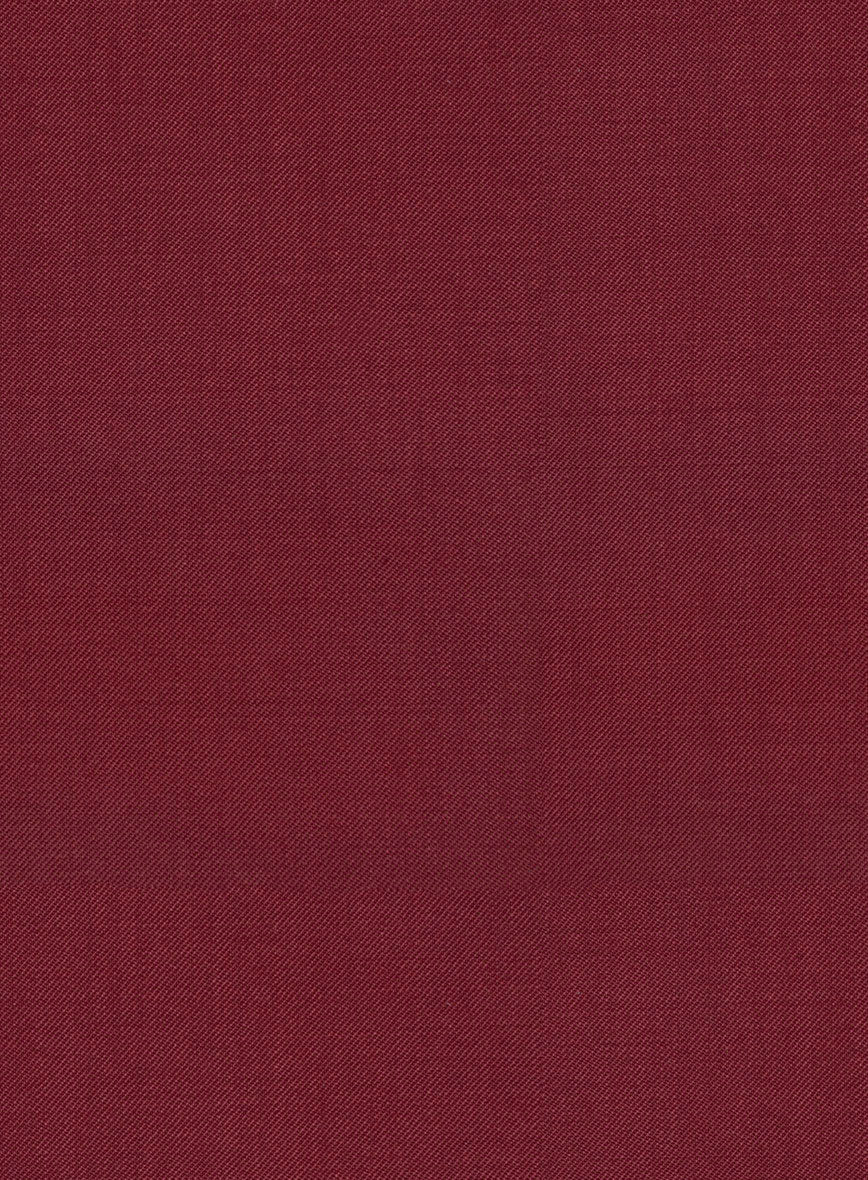 Marco Stretch Maroon Wool Jacket - Image 3