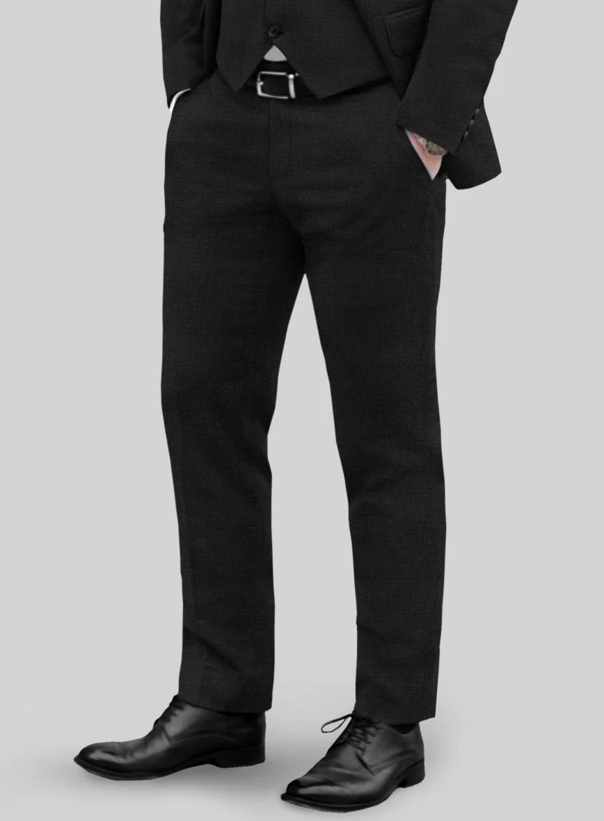 Marco Stretch Midnight Blue Wool Pants - Image 2