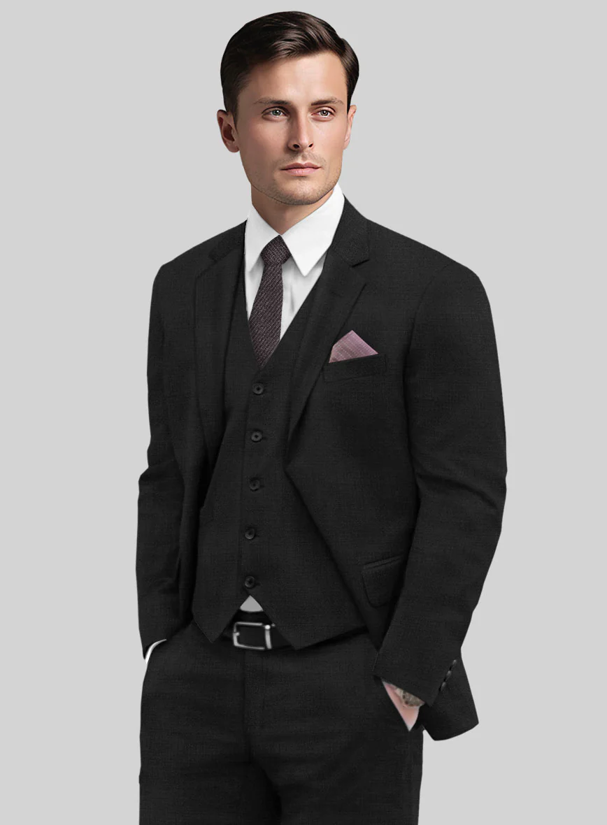 Marco Stretch Midnight Blue Wool Suit - Image 4