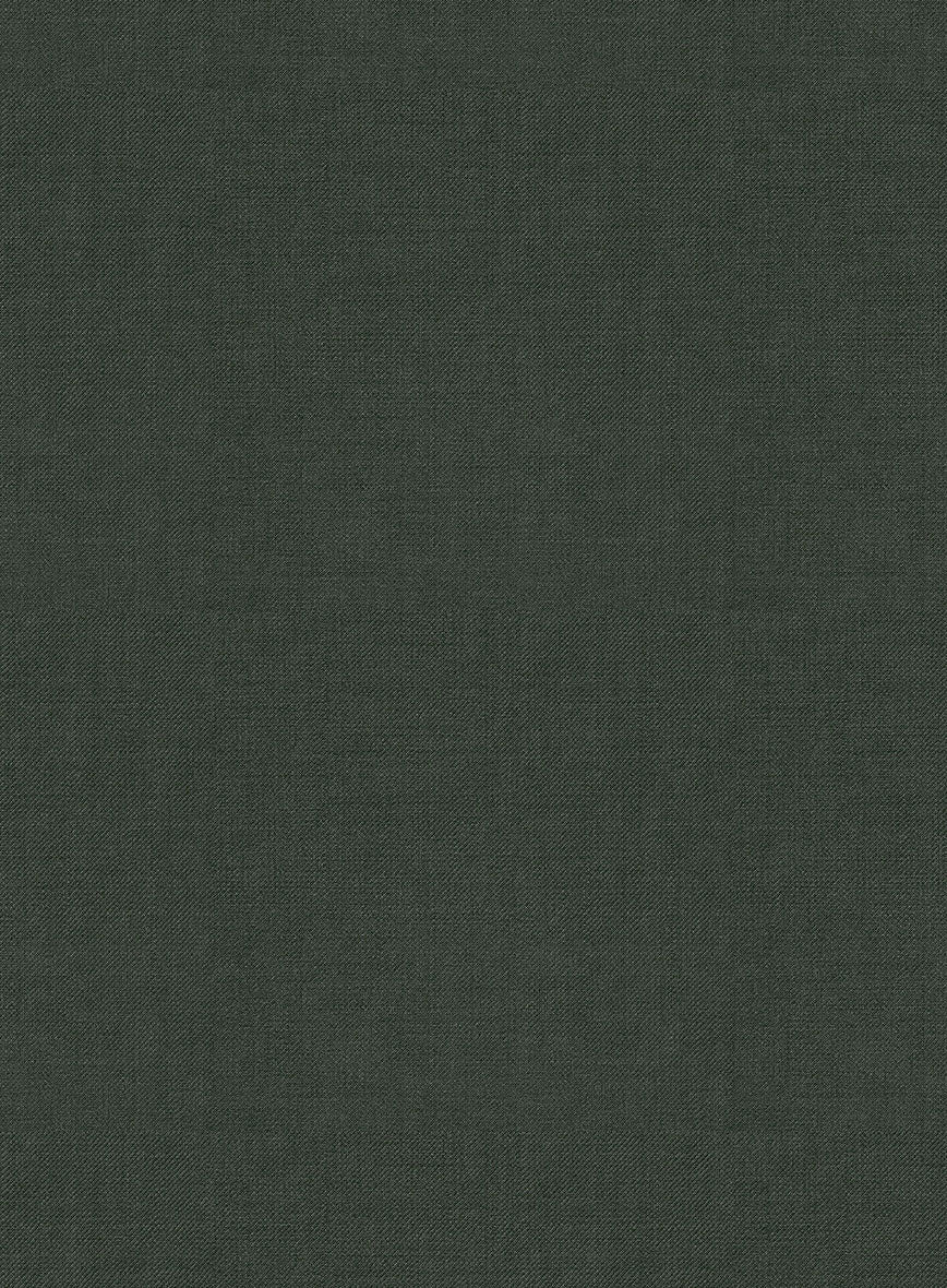 Marco Stretch Military Green Wool Pants - Image 3