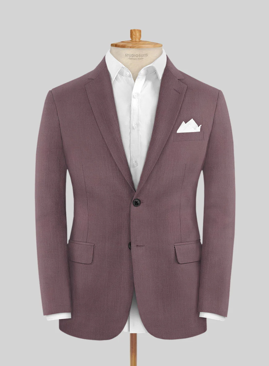 Marco Stretch Mystic Mauve Wool Suit - Image 3