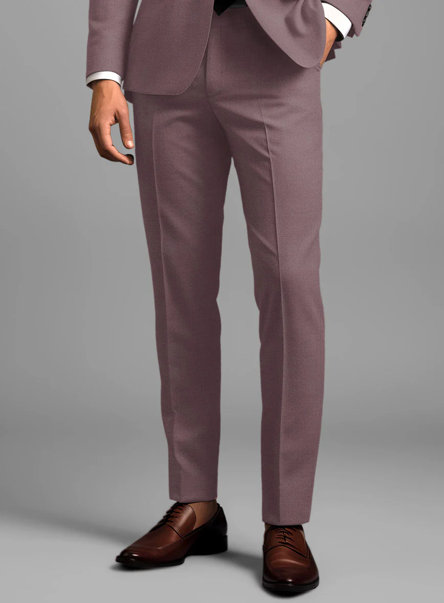 Marco Stretch Mystic Mauve Wool Suit - Image 5