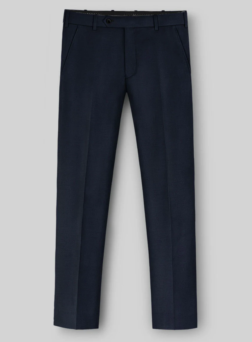 Marco Stretch Navy Blue Wool Suit - Image 5