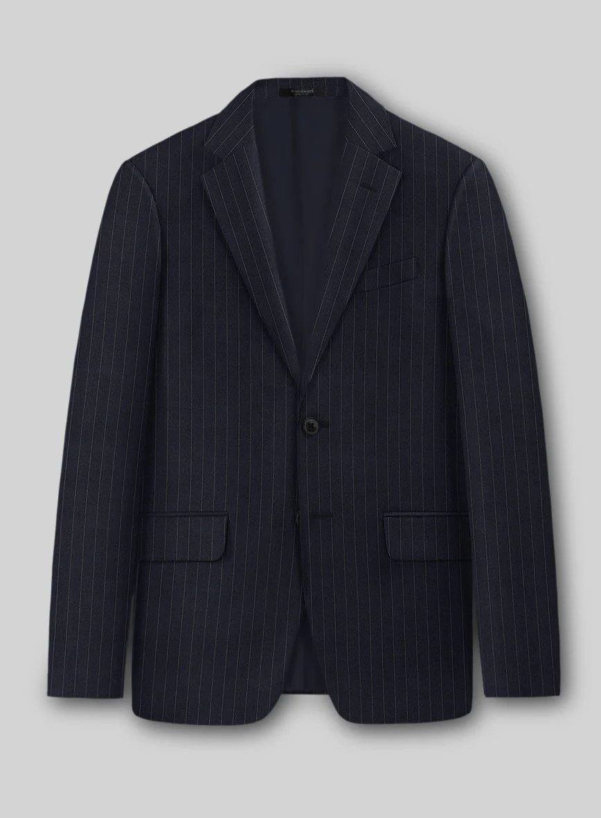 Marco Stretch Orencio Pinstripe Wool Suit - Image 2