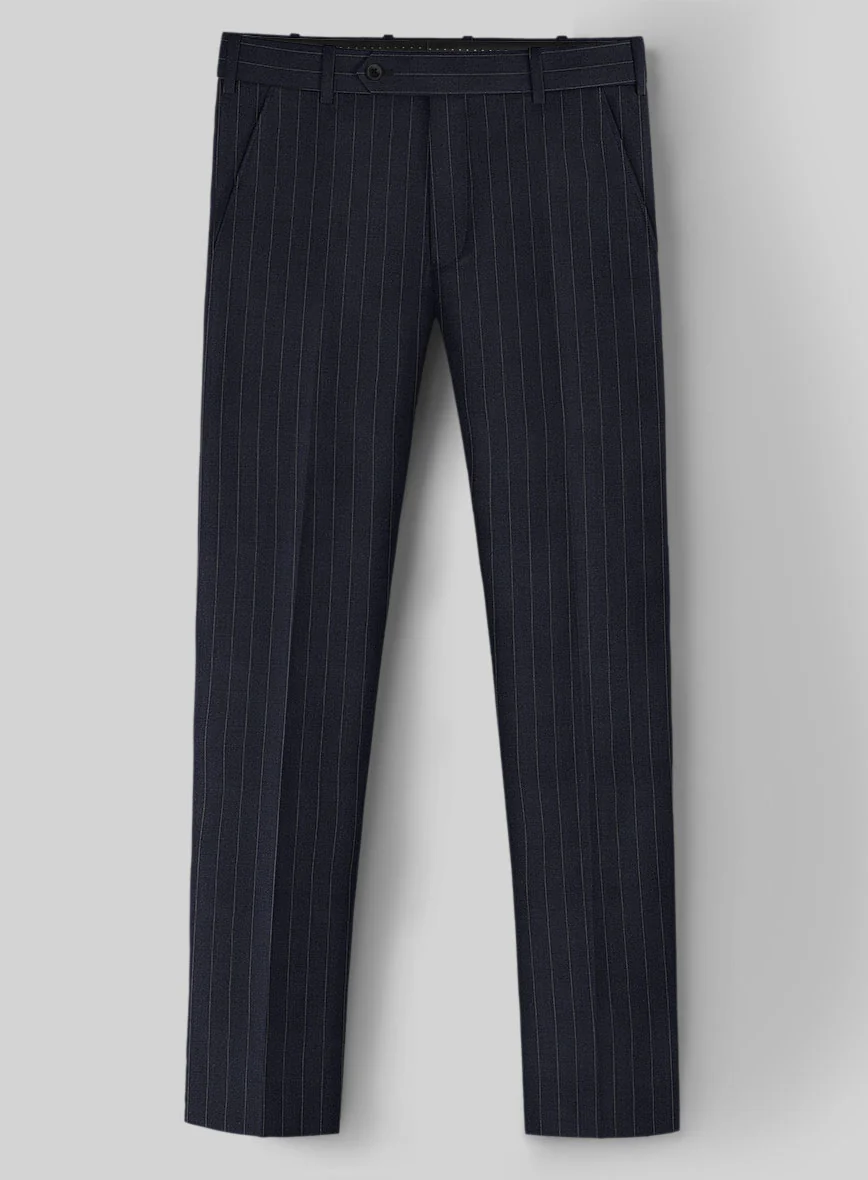 Marco Stretch Orencio Pinstripe Wool Suit - Image 4