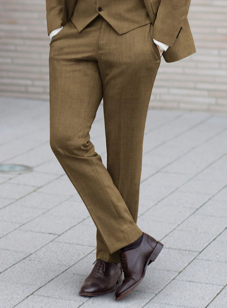 Marco Stretch Otter Brown Wool Suit - Image 5