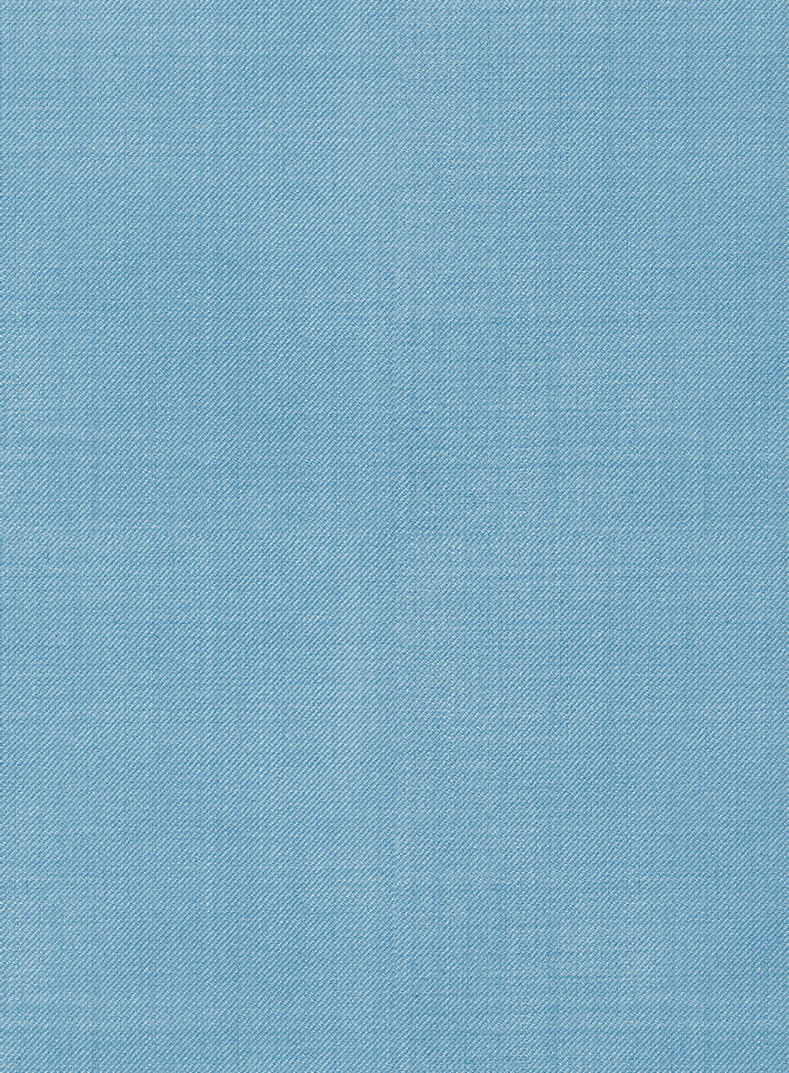 Marco Stretch Pastel Blue Wool Suit - Image 6