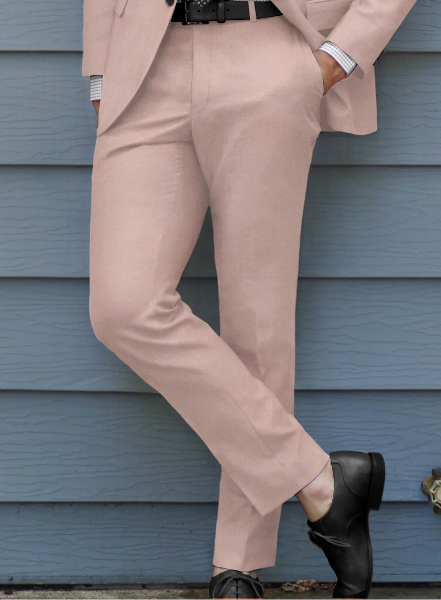 Marco Stretch Pink Wool Suit - Image 5