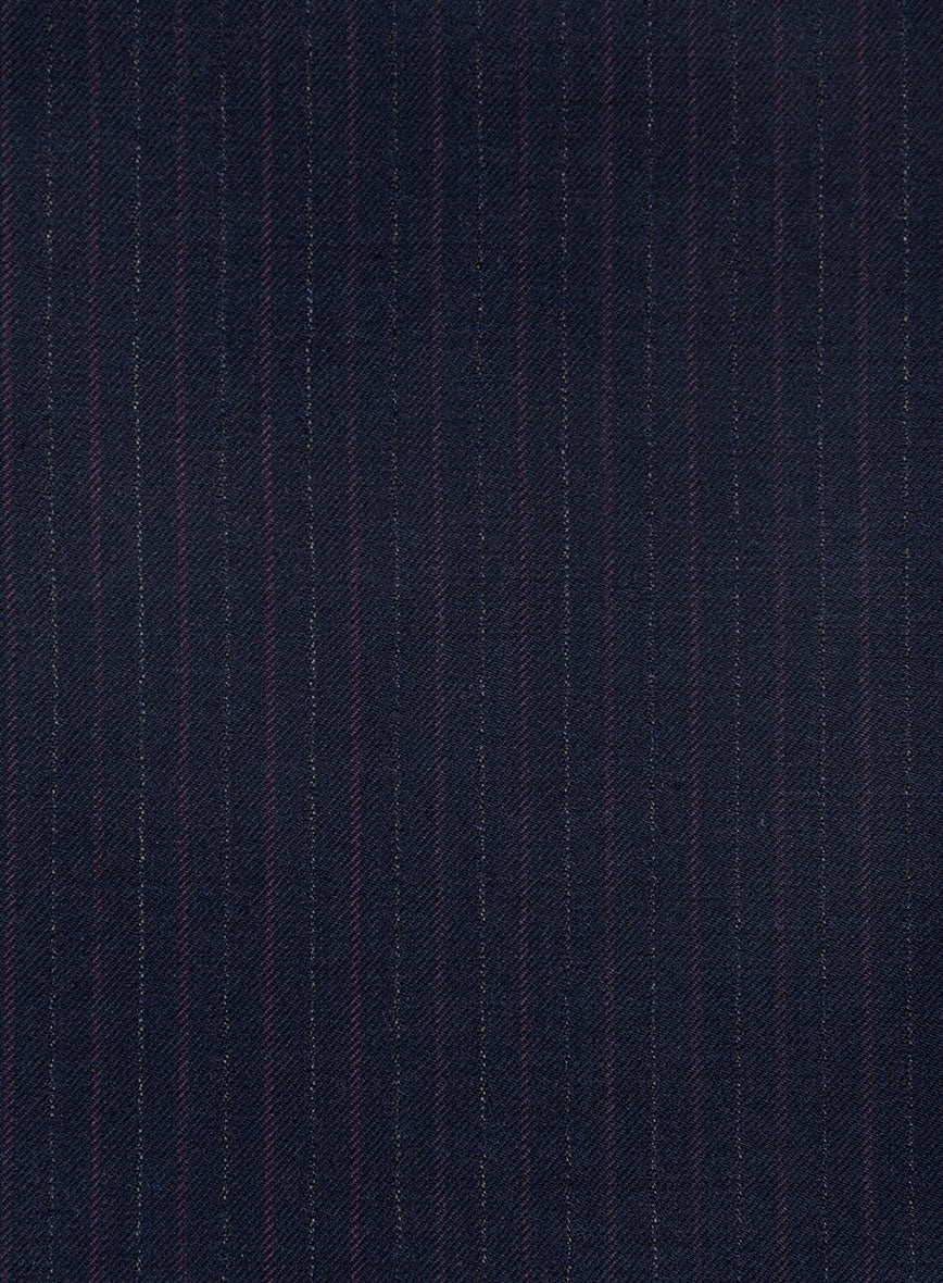 Marco Stretch Rivetti Stripe Wool Suit - Image 6