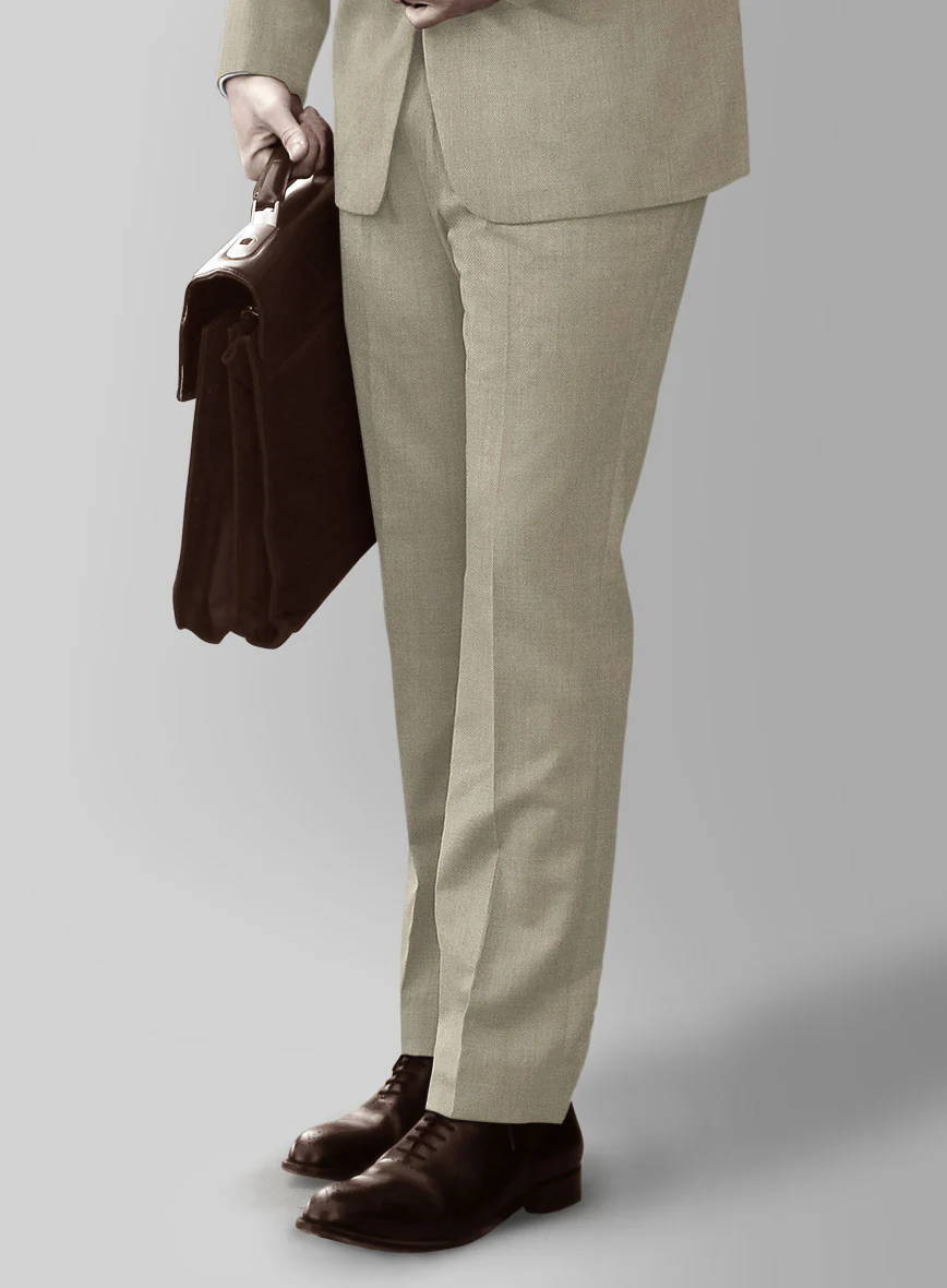 Marco Stretch Royal Beige Wool Suit - Image 5