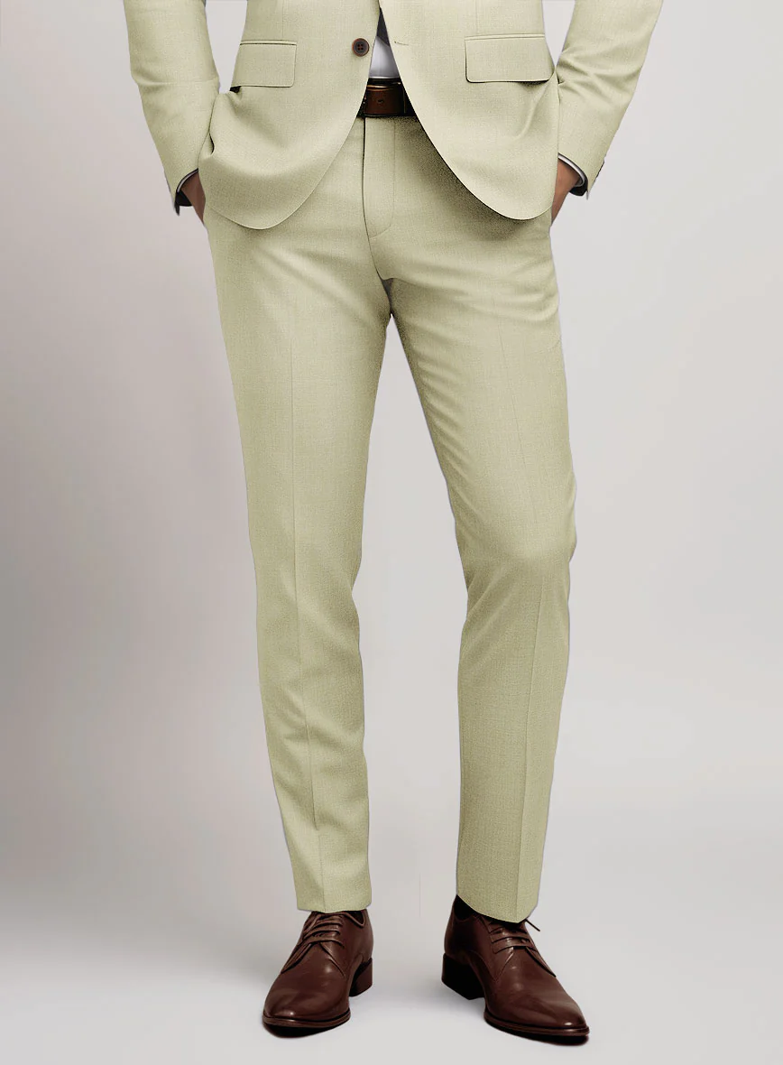 Marco Stretch Sahara Khaki Wool Suit - Image 5