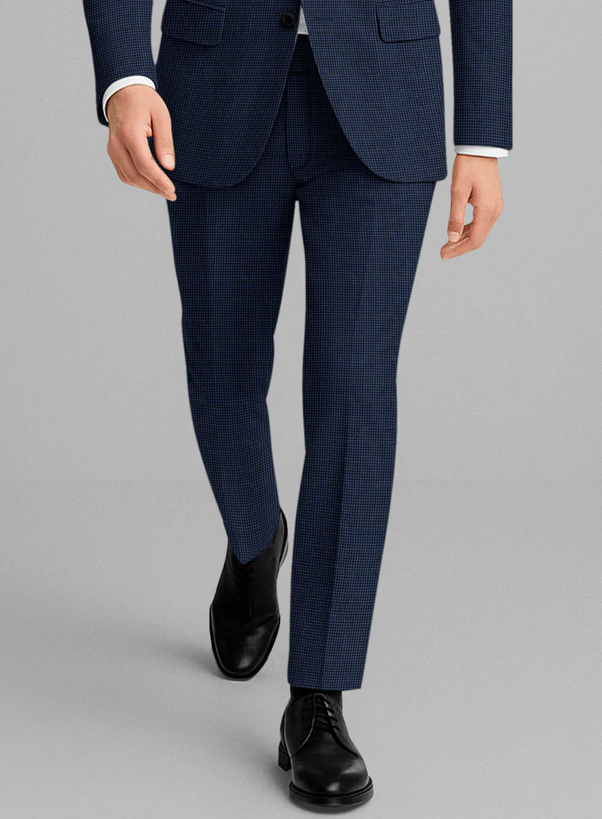 Marco Stretch Serenzi Houndstooth Wool Pants - Image 2