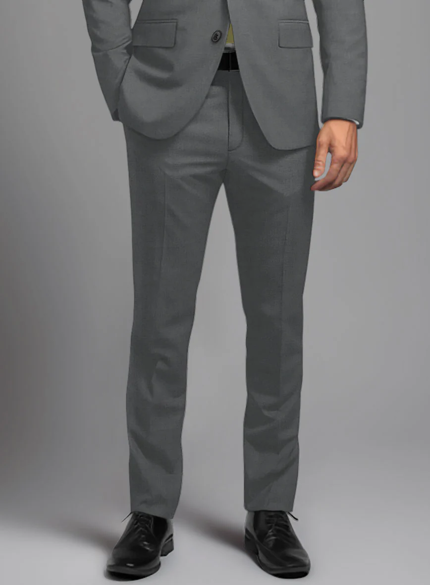 Marco Stretch Steel Gray Wool Suit - Image 6