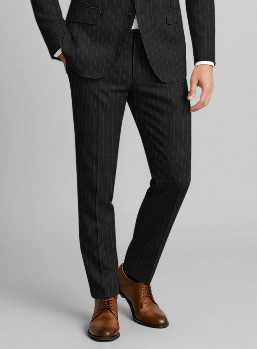 Marco Stretch Tenuzio Pinstripe Wool Pants - Image 2