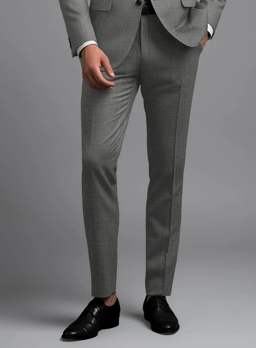 Marco Stretch Worsted Gray Wool Suit - Image 5