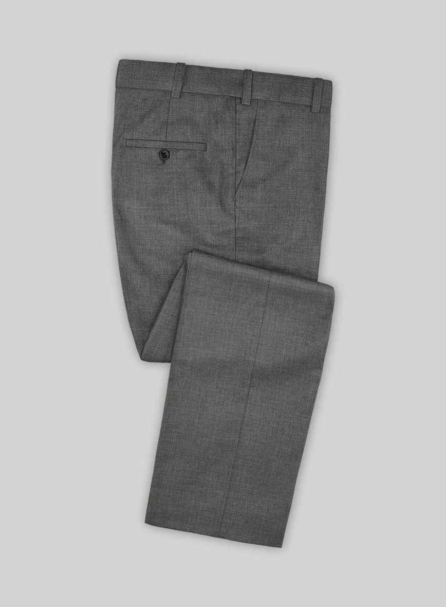 Marco Stretch Worsted Gray Wool Suit - Image 6