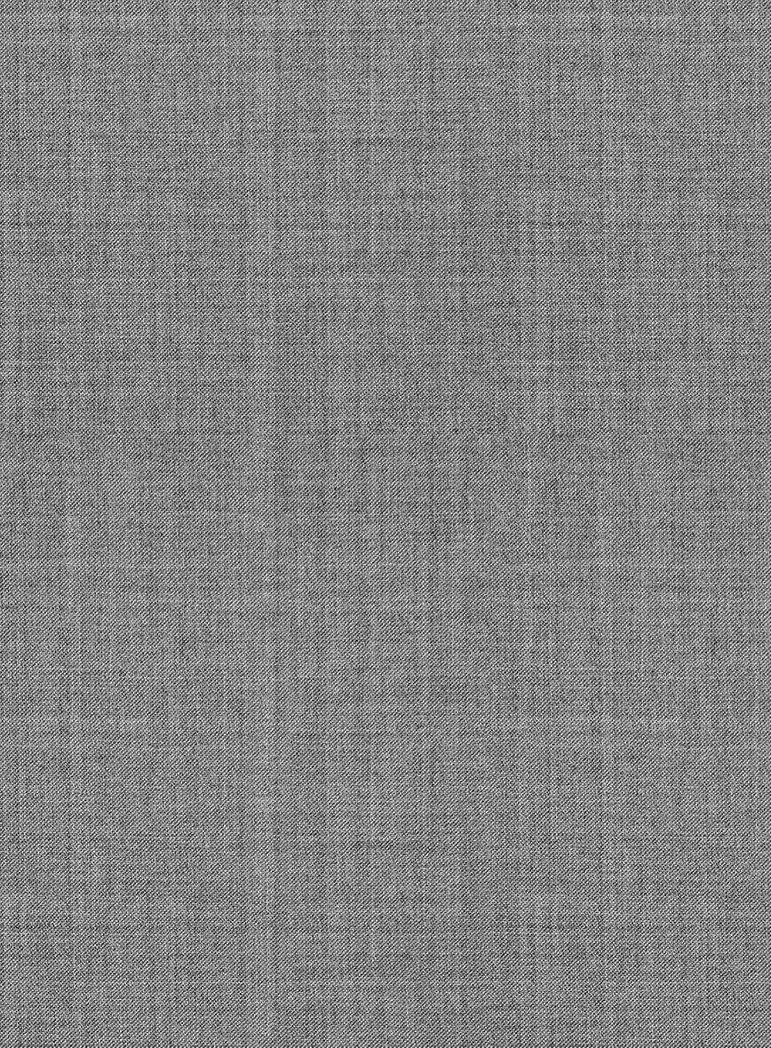 Marco Stretch Worsted Mid Gray Wool Pants - Image 3