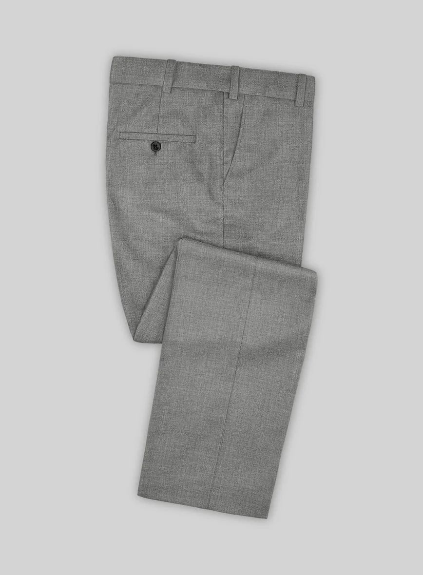 Marco Stretch Worsted Mid Gray Wool Suit - Image 5