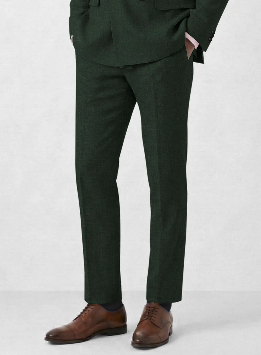Martini Green Linen Double Breasted Suit - Image 5