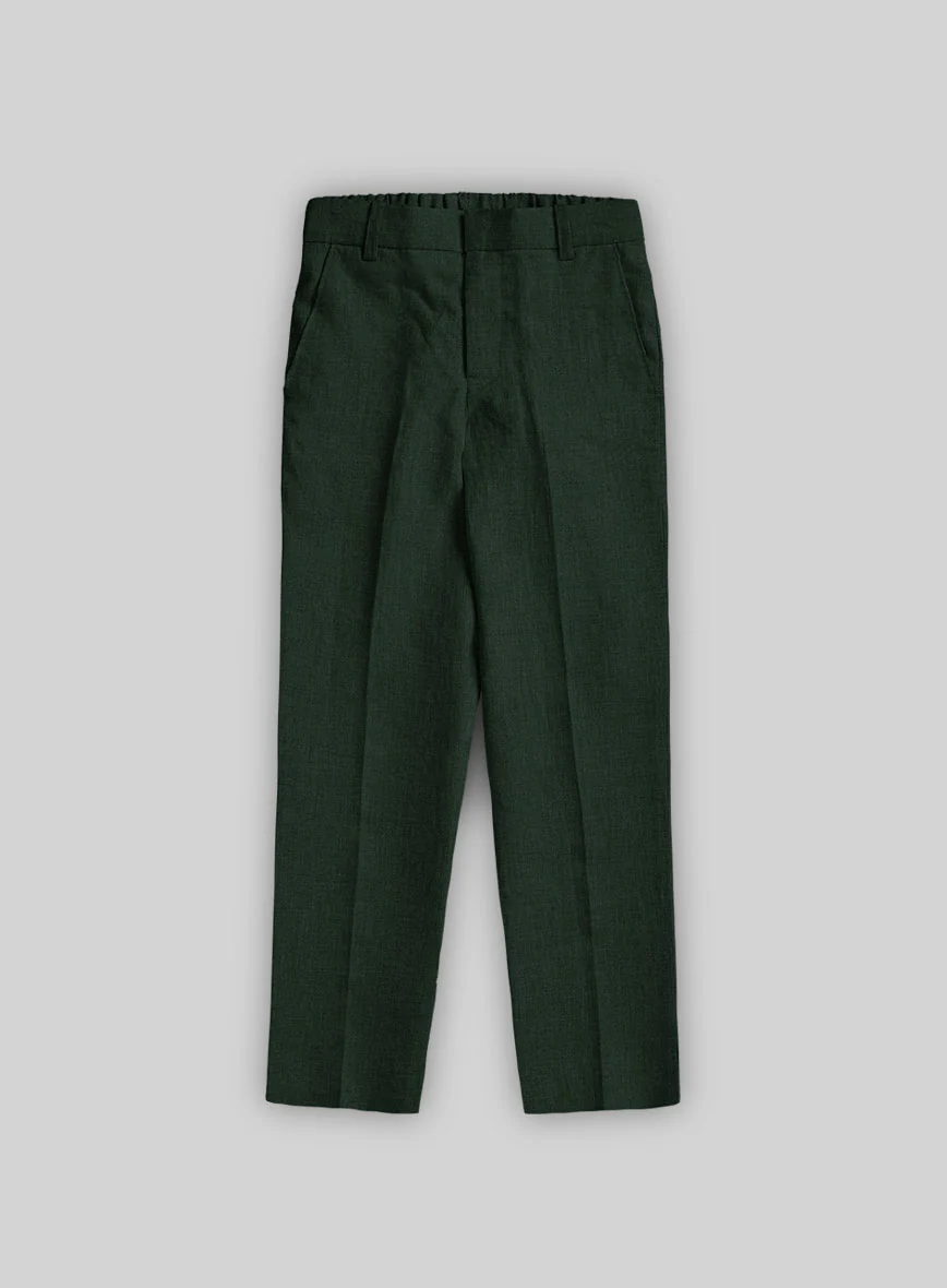 Martini Green Linen Boys Suit - Image 3