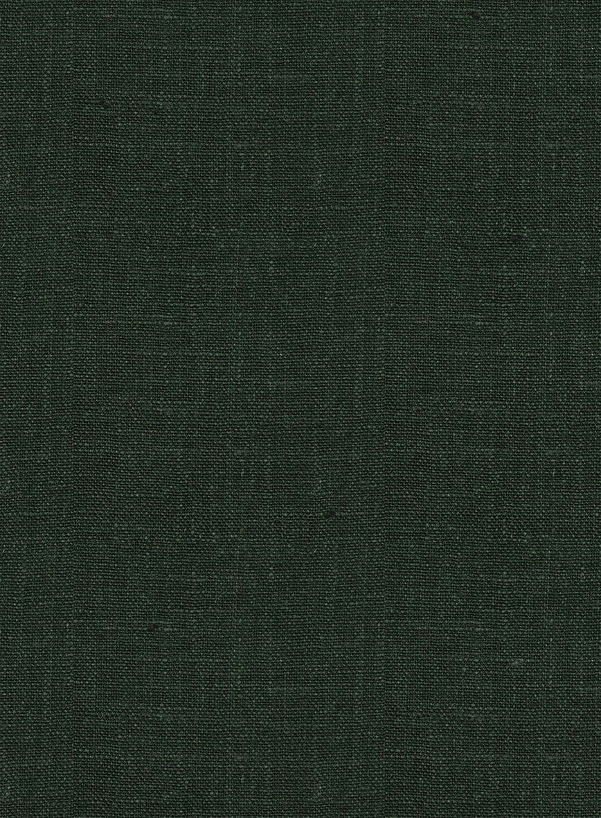 Martini Green Linen Highland Trousers - Image 7