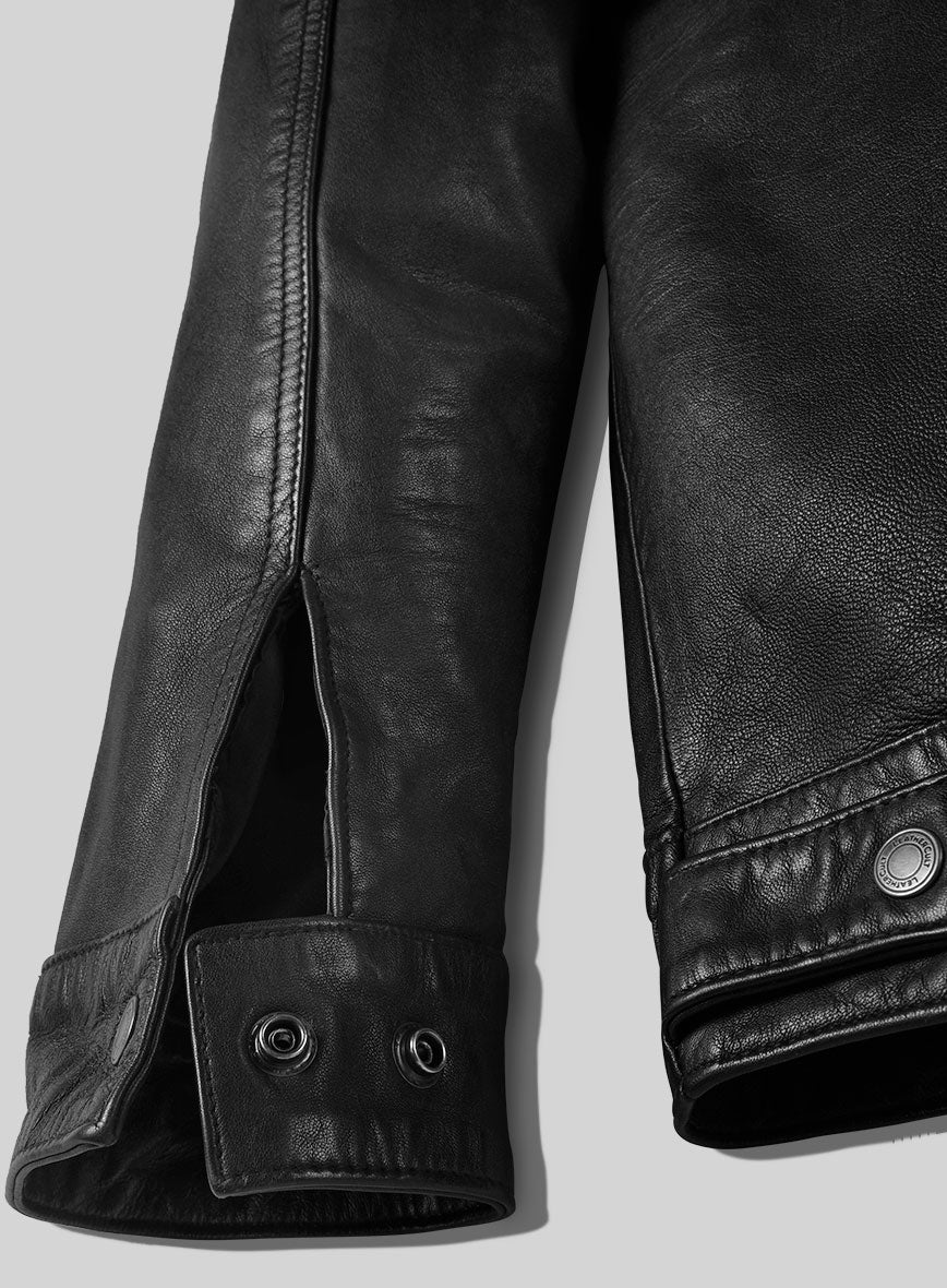 Maverick Trucker Leather Jacket - Image 4