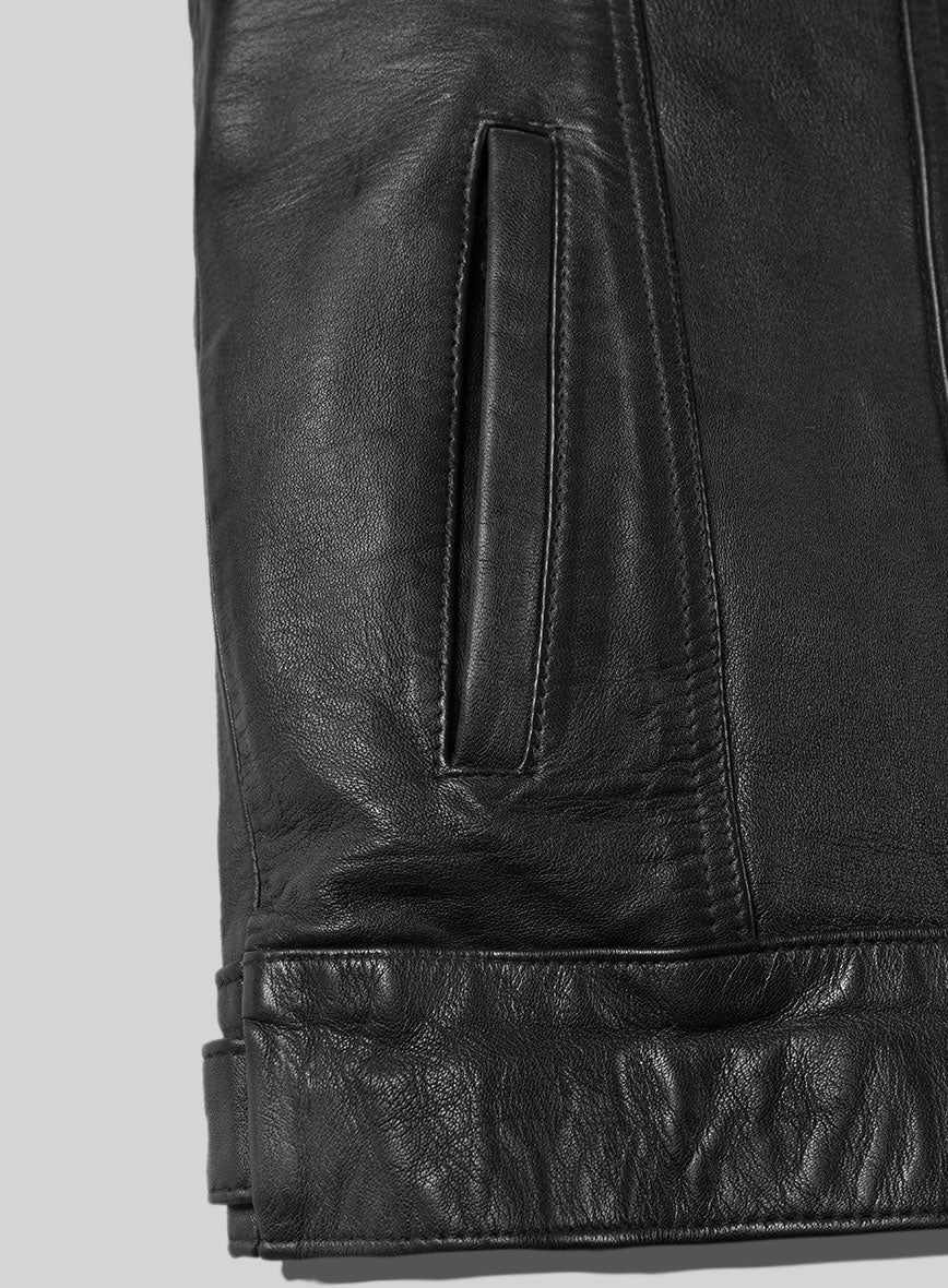 Maverick Trucker Leather Jacket - Image 5