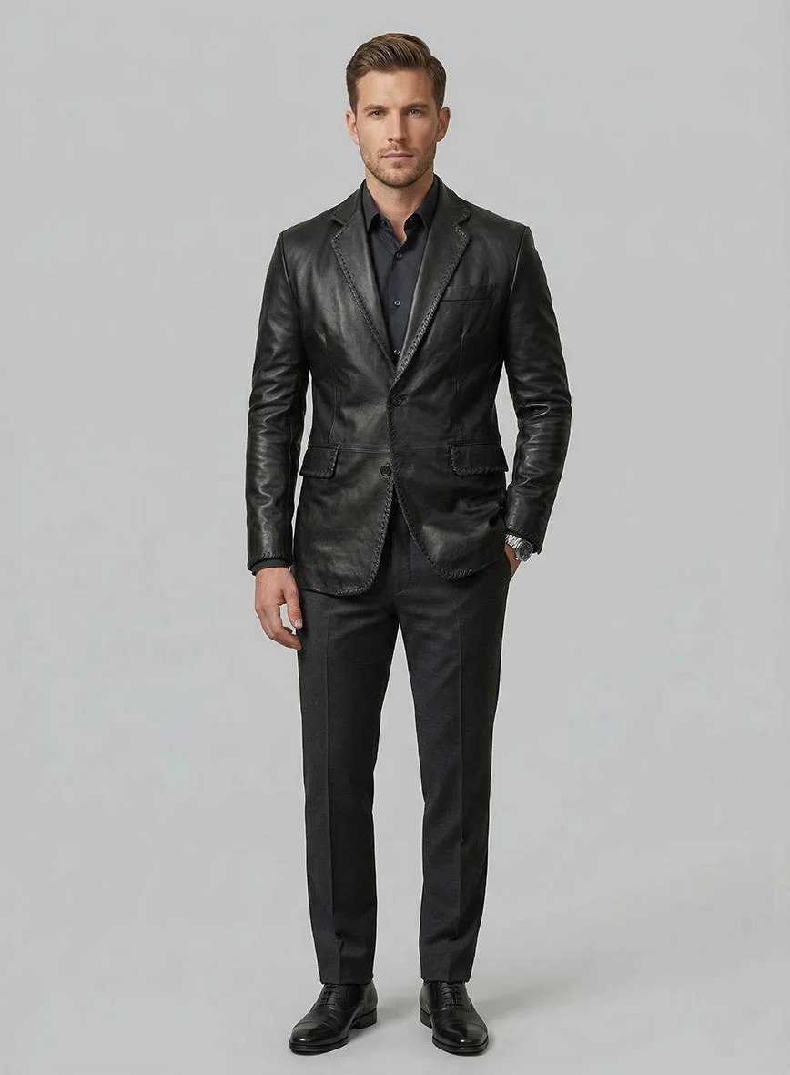 Medieval Leather Blazer - Image 4