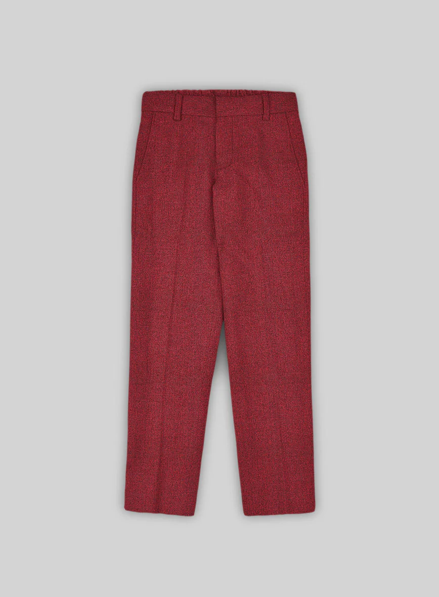 Melange Titan Red Tweed Boys Suit - Image 4