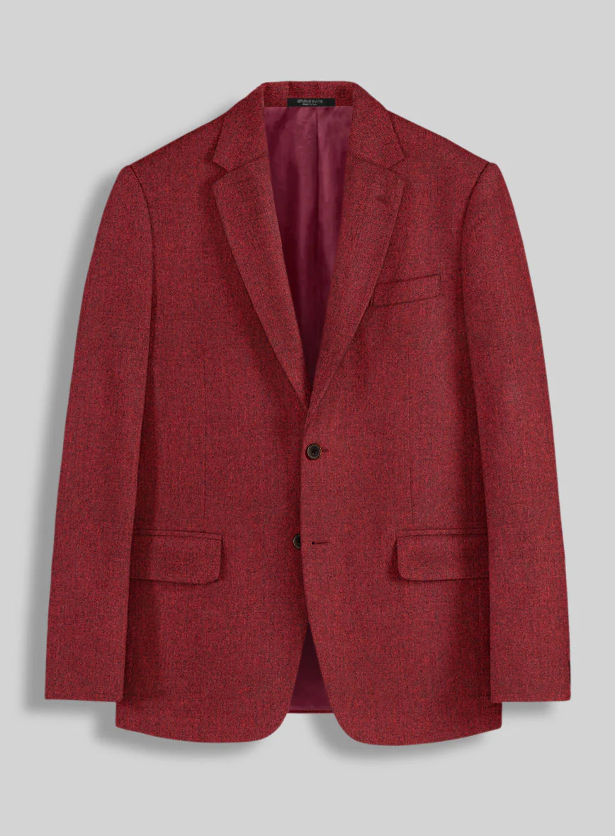 Melange Titan Red Tweed Suit - Image 3