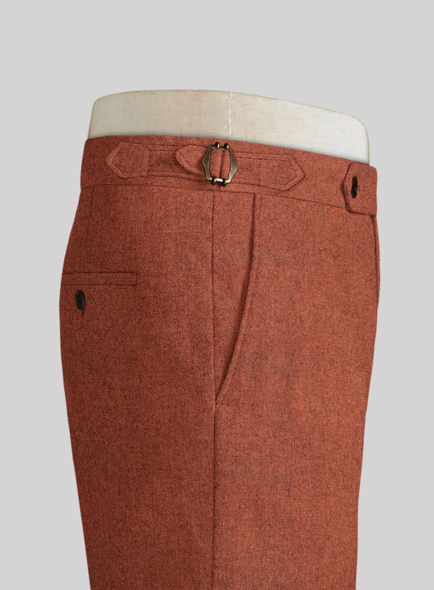 Melange Titan Rust Highland Tweed Trousers - Image 2