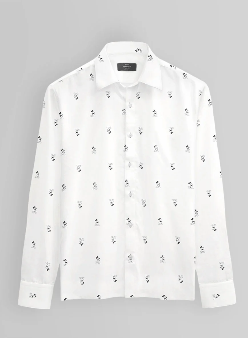 Mickey Motif Cotton Shirt - Image 3