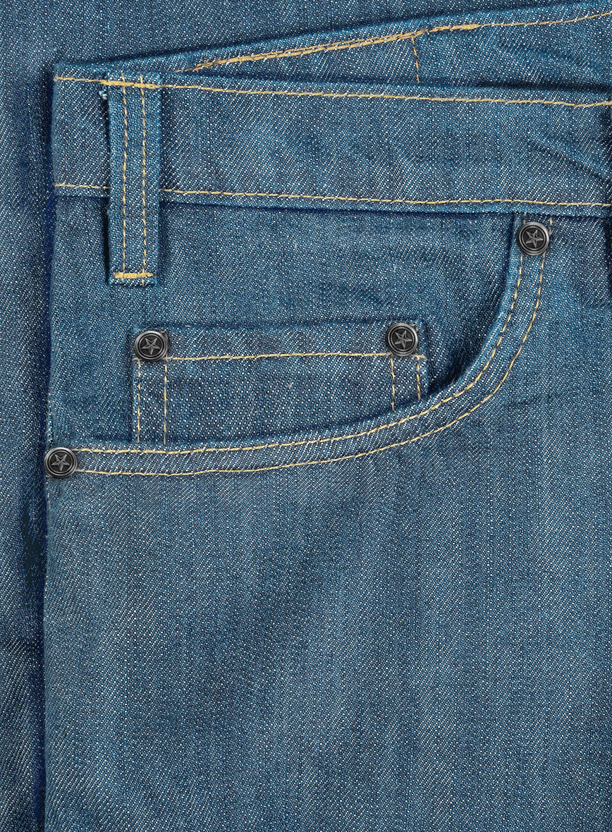 Mid Weight Light Blue Jeans - Image 3