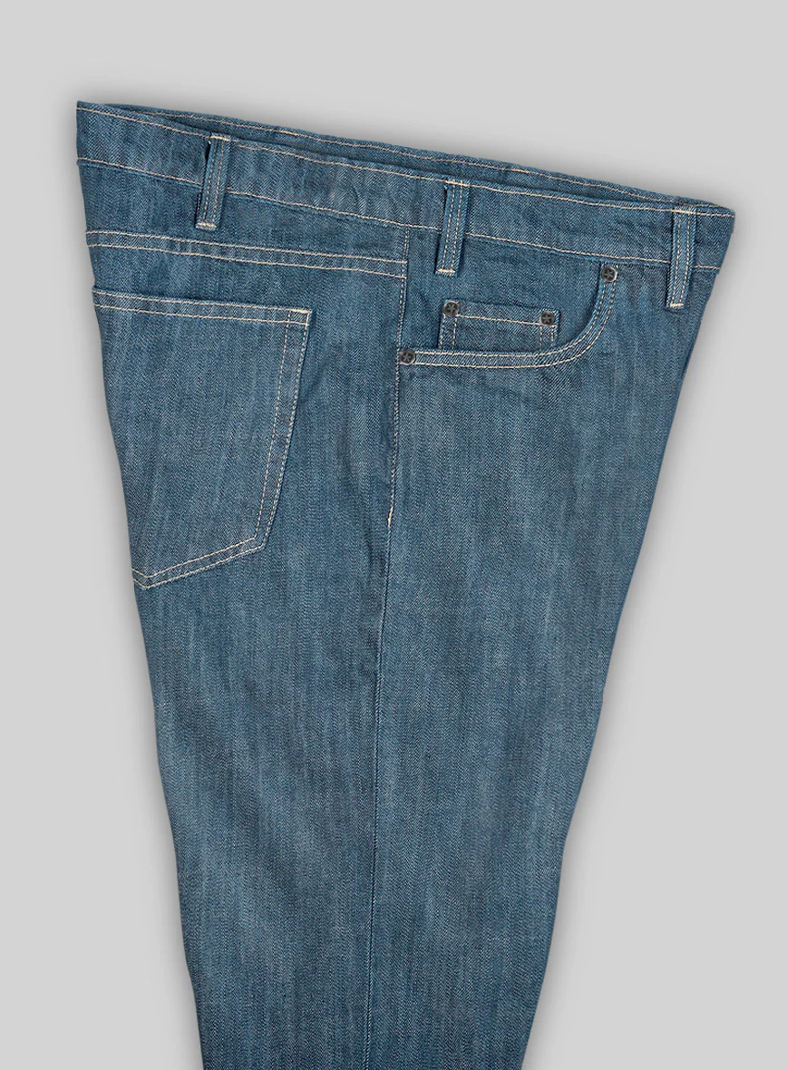 Mid Weight Light Blue Jeans - Image 6