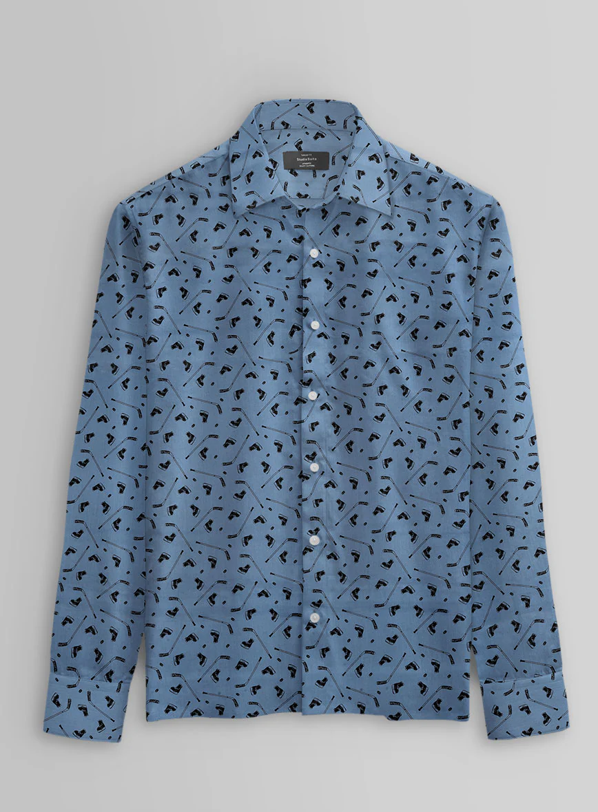 Midnight Rink Cotton Shirt - Image 3