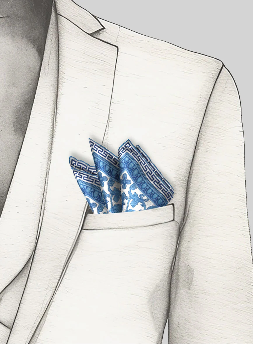 Miraggio Silk Pocket Square - Image 4