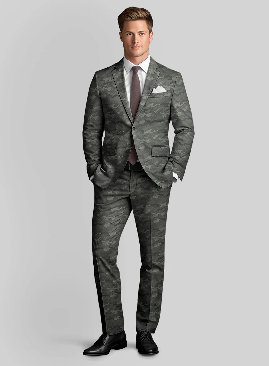 Modern Gray Camo Suit - Image 2