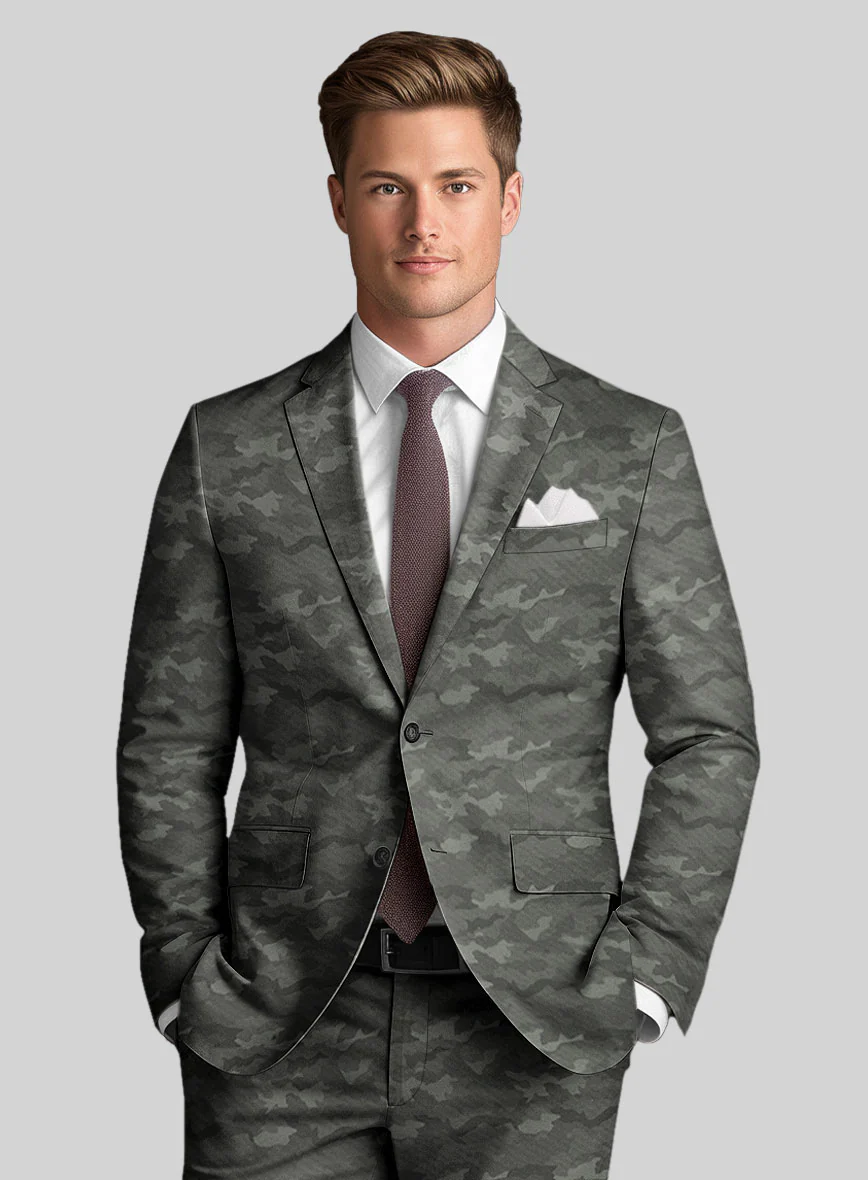 Modern Gray Camo Suit - Image 4