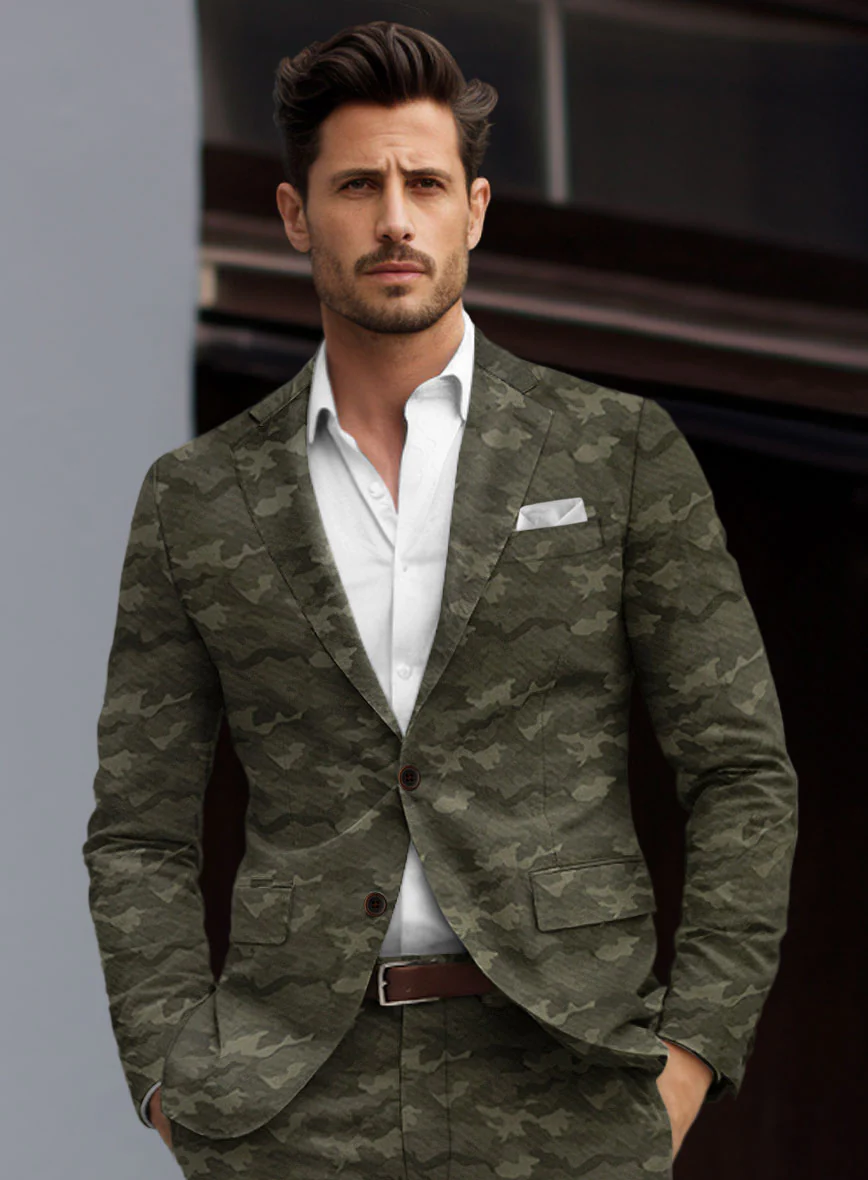 Modern Green Camo Jacket - Image 2