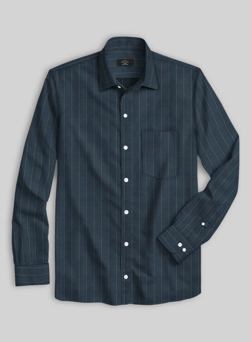 Monarch Pinstripe Cotton Shirt - Image 2