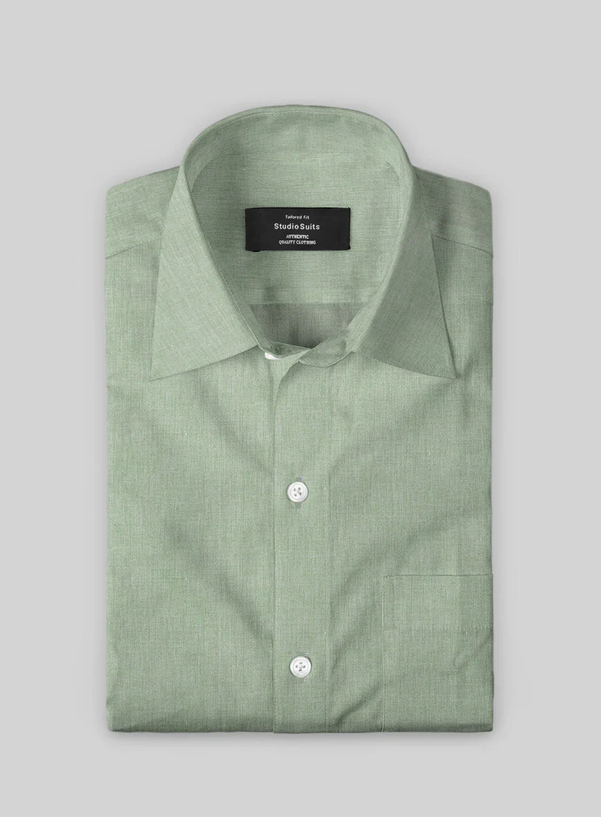 Moss Weave Cotton Shirt - Image 2