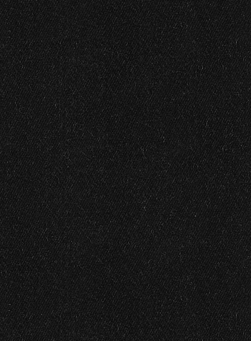 Musto Black Heavy Tweed Overcoat - Image 5