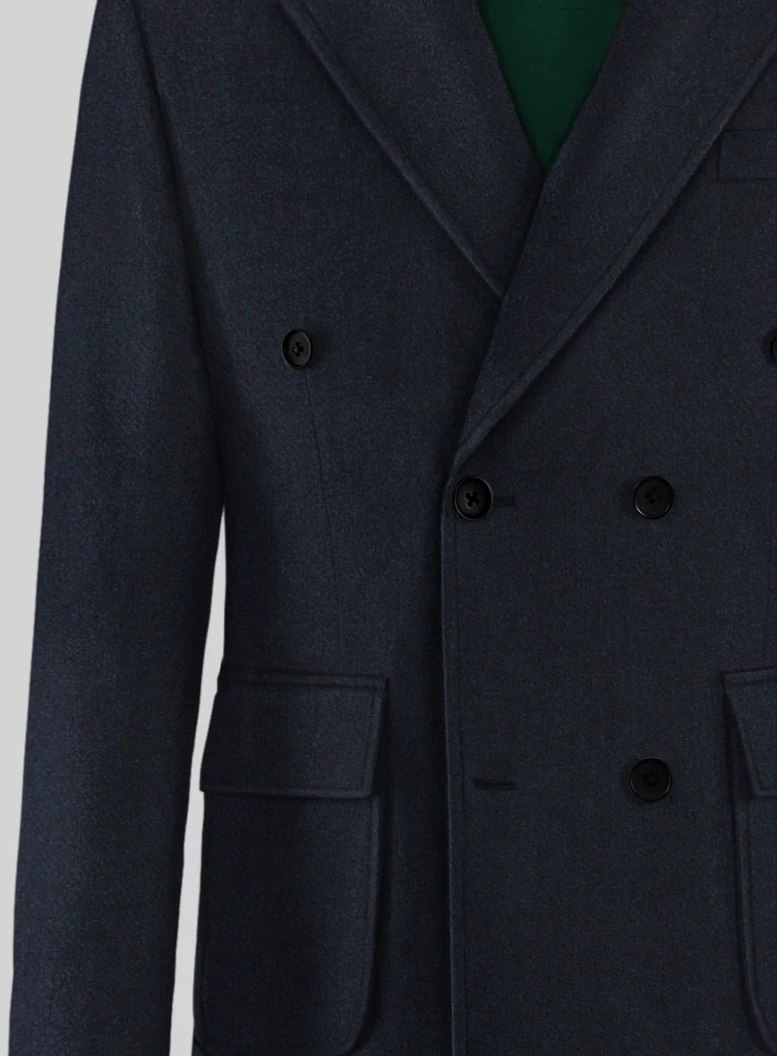 Musto Dark Violet Heavy Tweed Overcoat - Image 3