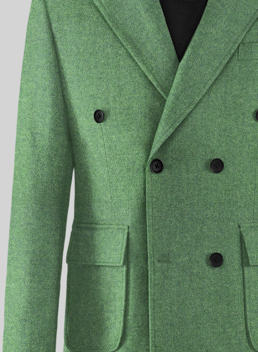 Musto Highlander Heavy Paris Green Tweed Overcoat - Image 2