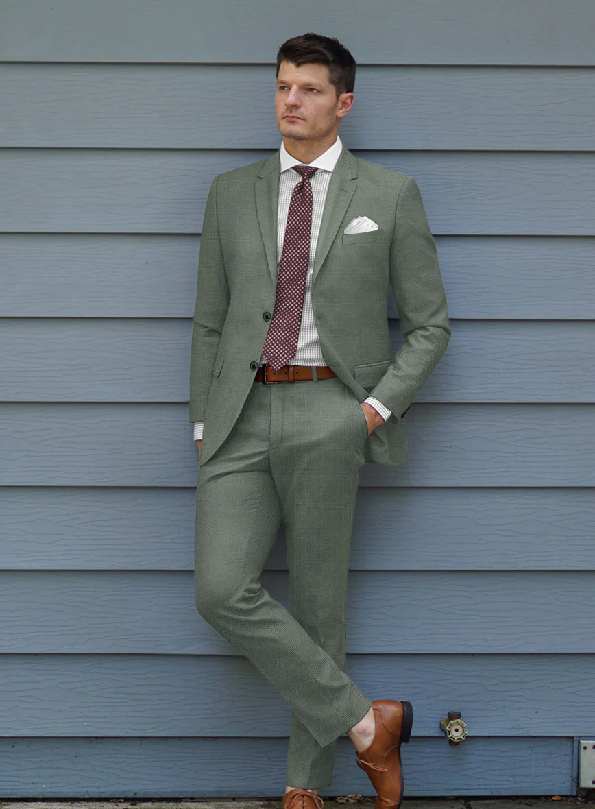 Muted Green Glen Suit - Image 2