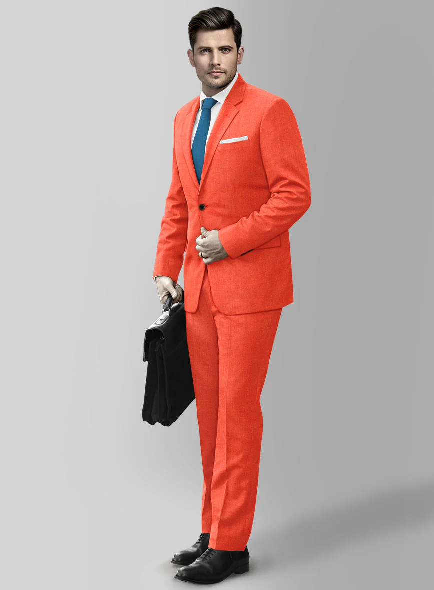 Muted Neon Orange Suit - Image 2