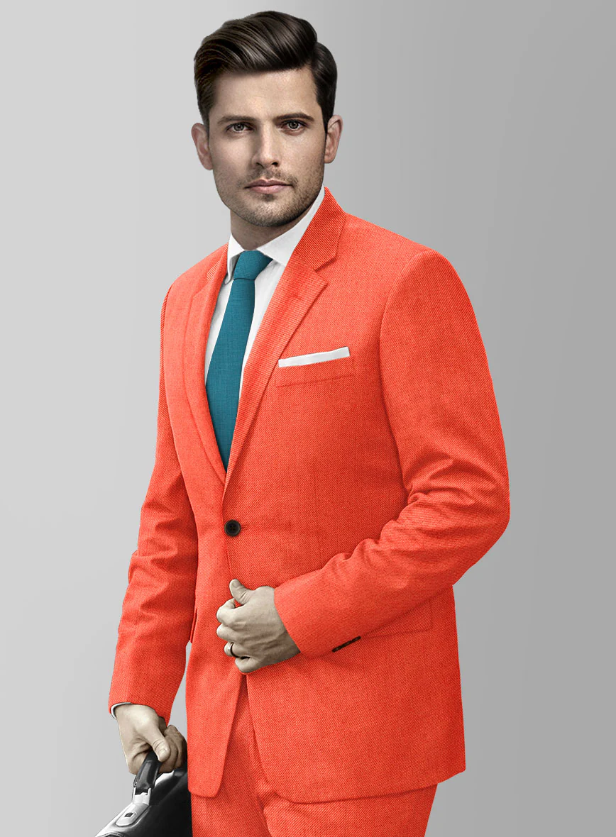 Muted Neon Orange Suit - Image 4