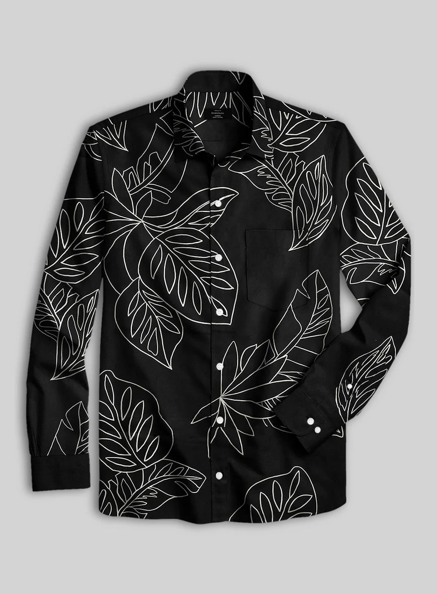 Mystic Leaf Cotton Lycra Shirt - Image 3