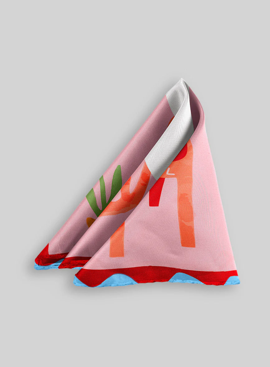 Mythara Silk Pocket Square - Image 2