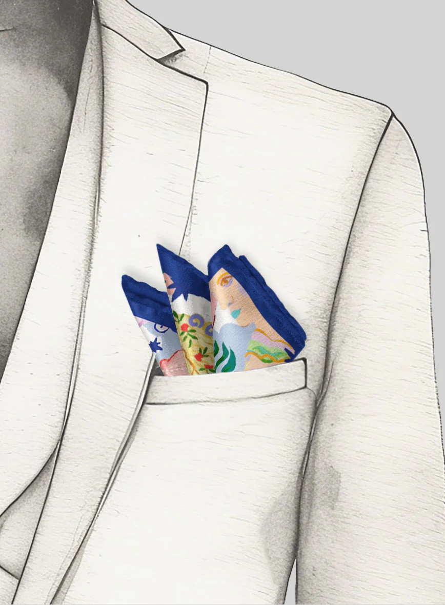 Mythos Silk Pocket Square - Image 4